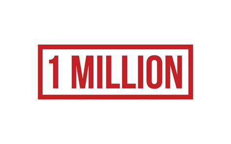 1 Million Rubber Stamp Seal Vector 22815639 Vector Art at Vecteezy