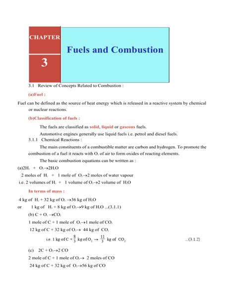 Pdfcoffee Chapter 3 Fuels And Combustion Pdf Free