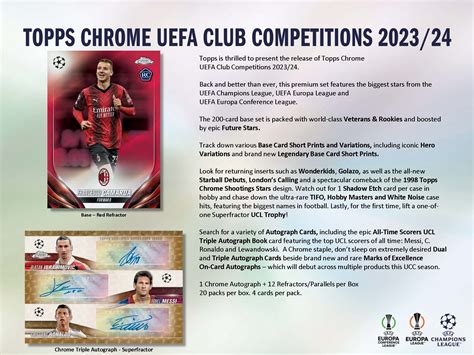 Topps Uefa Clubcompetities Chroom Voetbalkaarten