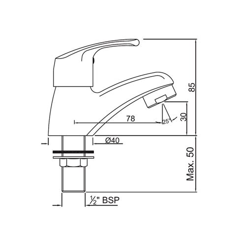 Eko Range 1 2 Inch Basin Tap In Chrome Finish Jaquar Global