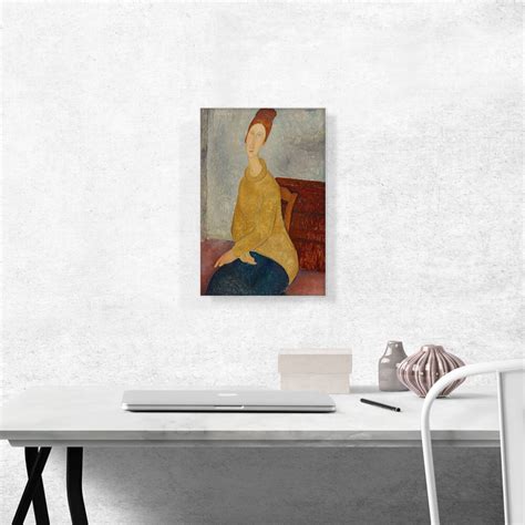 ARTCANVAS Jeanne Hebuterne With Yellow Sweater 1919 By Amedeo