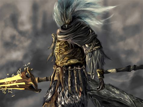 I Painted The Nameless King From Dark Souls Digitally Using