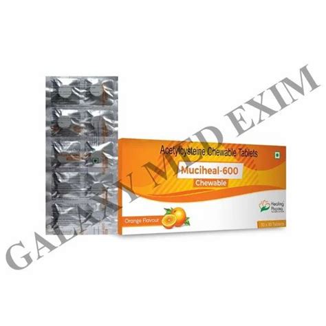 Muciheal Chewable Acetylcysteine 600mg Chewable Tab Tablet At Rs 250