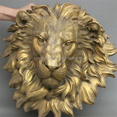 Hot Sale Metal Craft Bronze Lion Head For Outdoor Or Indoor Decoration