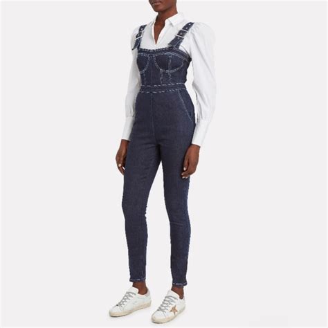 Weworewhat Pants And Jumpsuits Weworewhat Corset Denim Overalls