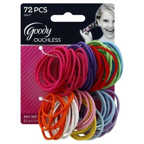 Goody - Goody Girls Ouchless Elastics, Assorted Colors, 2mm Hair Ties ...