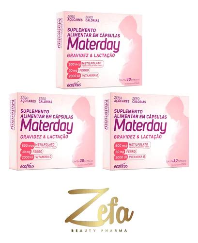 Metilfolato Para Que Serve Na Gravidez - Kit 03 Materday Metilfolato Gravidez 30 Cápsulas - Ecofitus Sem Sabor ...