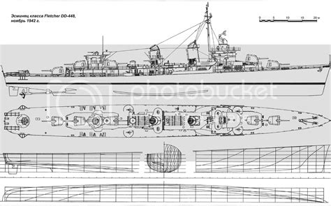 Fletcher class destroyers - Page 2 - Shipbucket | Model boat plans ...