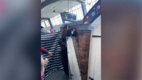 Watch ‘creepy Mystery Character Scares Children At Viral Glasgow