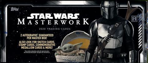 2020 Topps Star Wars Masterwork Hobby Box MVP Sports Cards