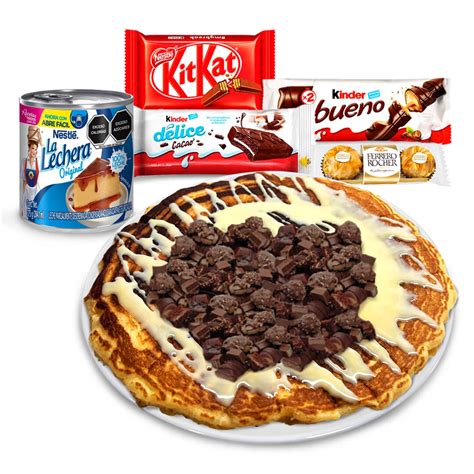 Hot Cake Especial De Lechera Ferrero Kinder Delice Kit Kat Y Kinder