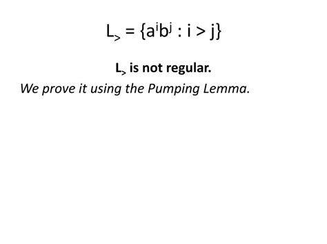 PPT - Pumping Lemma Examples PowerPoint Presentation, free download - ID:418592