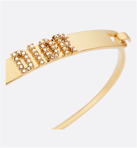 Diorevolution Bracelet Set Gold Finish Metal And Amber Colored Crystals Dior