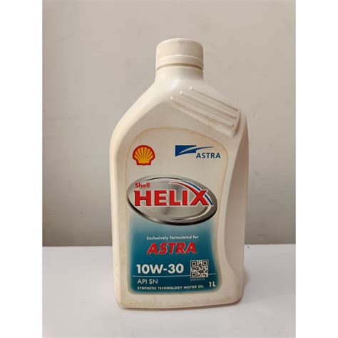 Jual NEW OLD STOCK Oli Mesin ASTRA Shell Helix 10W 30 Kemasan 1 Liter