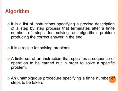 Algorithm And Flowchart Ppt