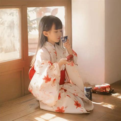 Japanische Traditionelle Stil kinder Kimono Langarm Kinder Baby Mädchen