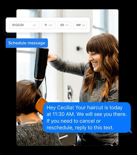 Text message and SMS appointment reminder service