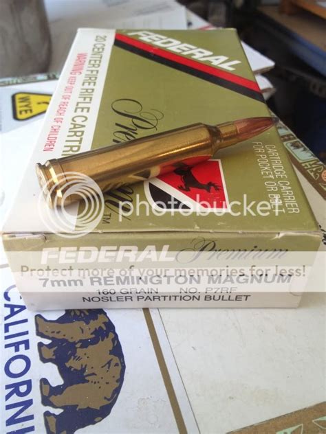 Sold Federal 7mm Rem Mag Ammo 160gr Nosler Partition