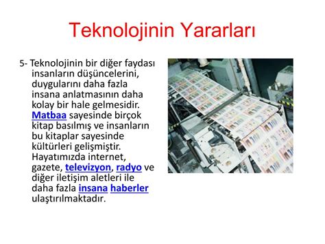 PPT Teknolojinin ve Teknolojik Aletlerin Faydaları PowerPoint