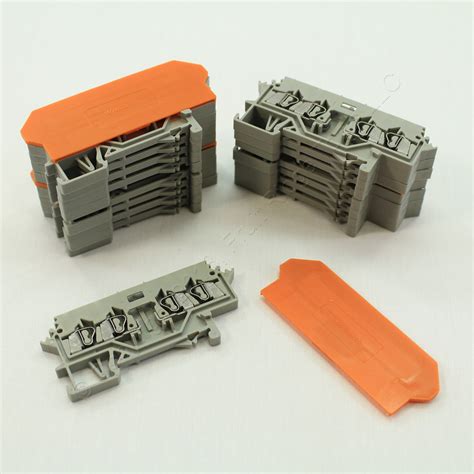 🏠 16 New Wago Din Rail Mount Terminal Blocks 4 Position 22mm 28 14awg 10a For Pluggable Modules