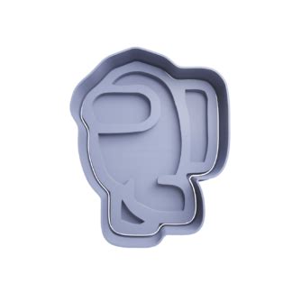 Among Us Running Cookie Cutter STL Cookie Cutter STL Store Design