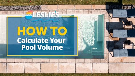 How To Calculate Pool Volume Leslie S Youtube