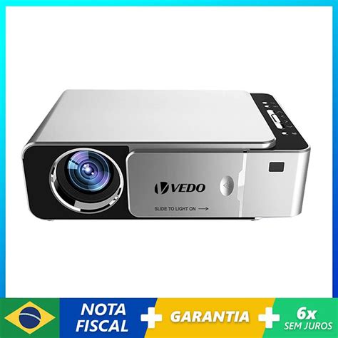 Vedo portátil lcd projetor t6 sem fio tv mini vídeo portátil de cinema