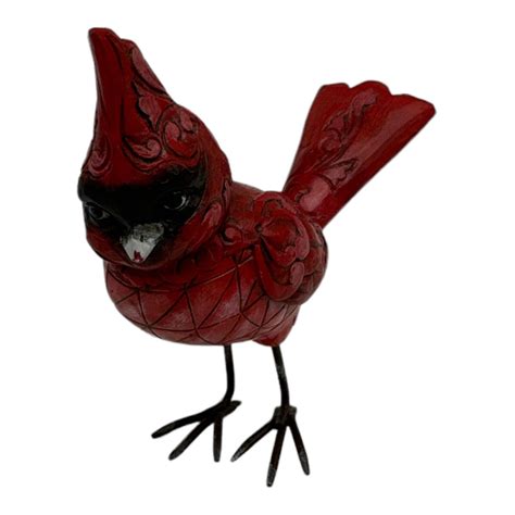 Jim Shore Red Bird Cardinal Figurine Heartwood Creek Ebay