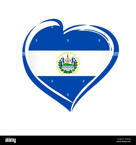 Love El Salvador emblema de la bandera 15 de septiembre Feliz Día de