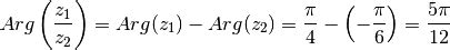 Modulo E Argomento Di Un Numero Complesso Fratto