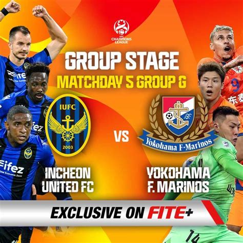 Afc Champions League Incheon United Fc Vs Yokohama F Marinos