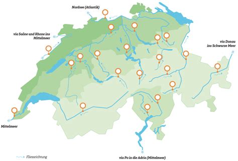 Schaubild Geografie Der Schweiz Fl Sse Quizlet