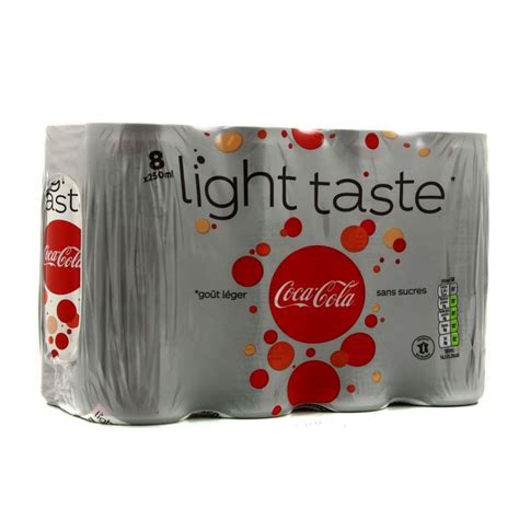 Coca Cola Soda Light Taste Sans Sucres Le Pack De Canettes Cl