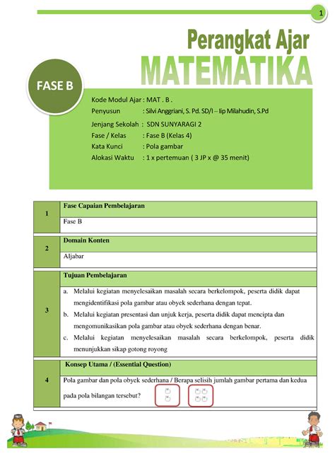 Modul Ajar Matematika Asistensi Mengajar Ppl Iip Milahudin Ppgprajab