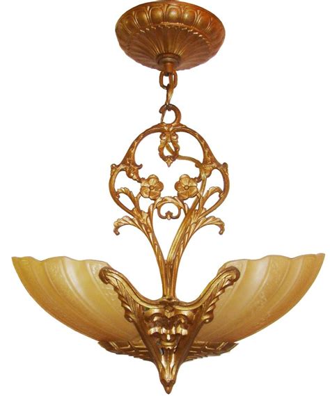 American Art Deco Ceiling Light