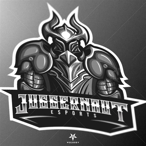 Juggernaut Armored Mascot Logo