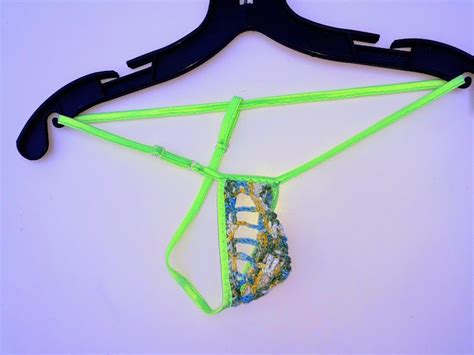 Herren Micro Bikini Thong G String Neon Bademode Unterwäsche Etsy Österreich