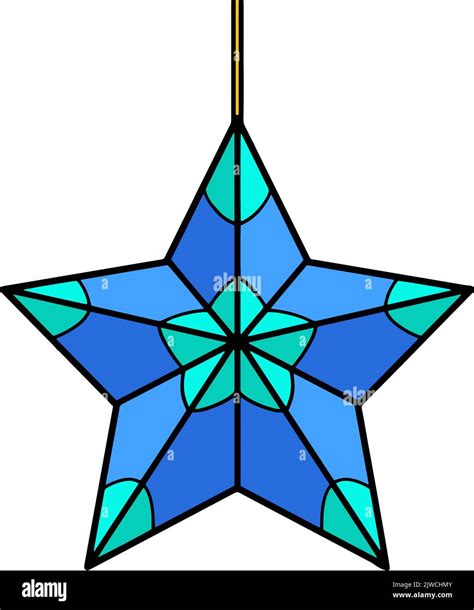 Christmas Star Ornament Cartoon Colored Clipart Stock Vector Image