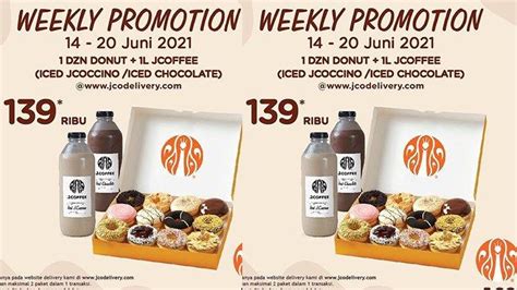 Menarik Promo J Co Hari Ini Juni Lusin Donat Dan Liter J