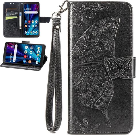 Fundas Para ZTE Blade A53 Tarjetero Y Pulsera Magnetico Wallet Case