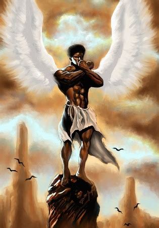 African American Angel Art 041712» Vector Clip Art - Free Clip Art Images