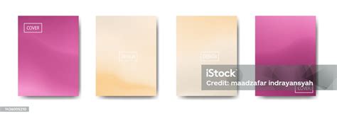 Set Latar Belakang Abstrak Dengan Warna Gradasi Yang Indah Latar