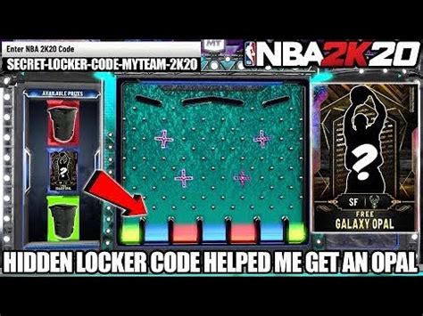 NEW HIDDEN LOCKER CODE HELPED ME GET A FREE REWARD GALAXY OPAL IN NBA