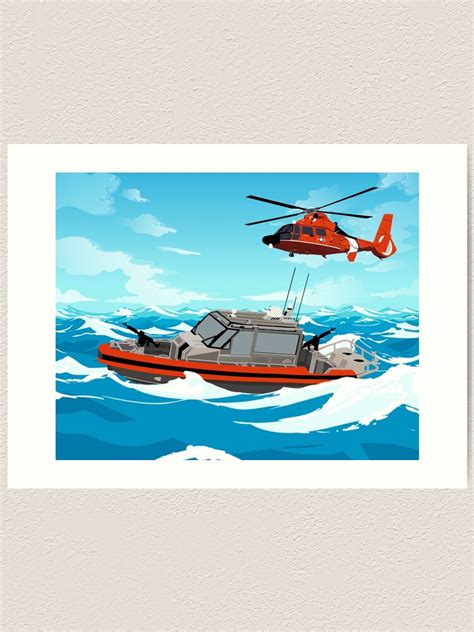 Coast Guard Ft Response Boat Small Ii Art Print For Sale By