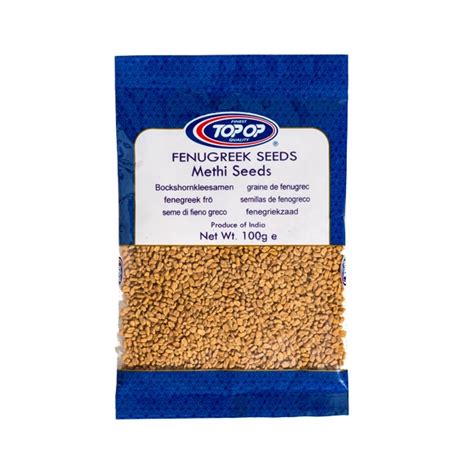 TOP OP METHI FENUGREEK SEEDS 100G Myspiceshop Co Uk