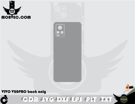 Vivo V Pro Skin Cut Template Vector Vectorgi Digital Market