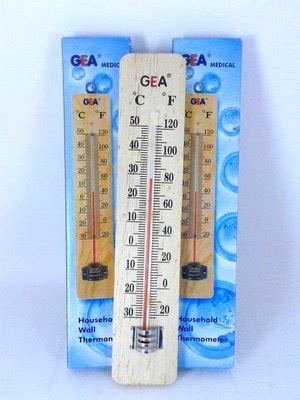 Jual Thermometer Ruangan Kayu Gea Alat Pengukur Suhu Ruangan Di Lapak