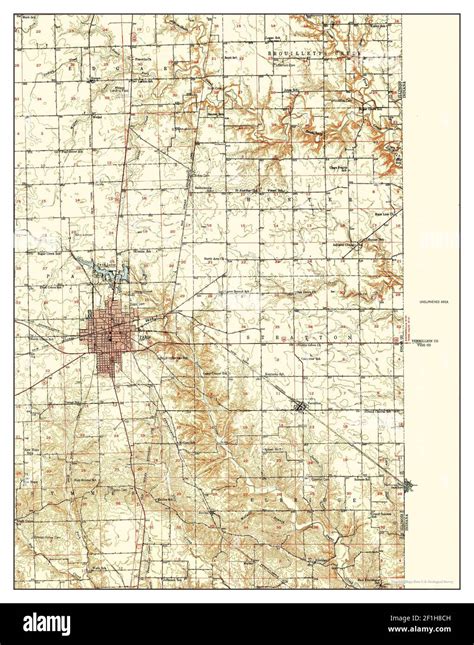 Paris, Illinois, map 1949, 1:62500, United States of America by ...