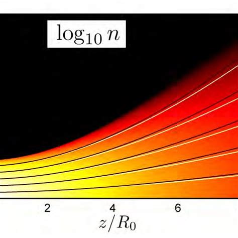 Logarithmic Map Of The Normalized Plasma Density And Pairs Of Electron