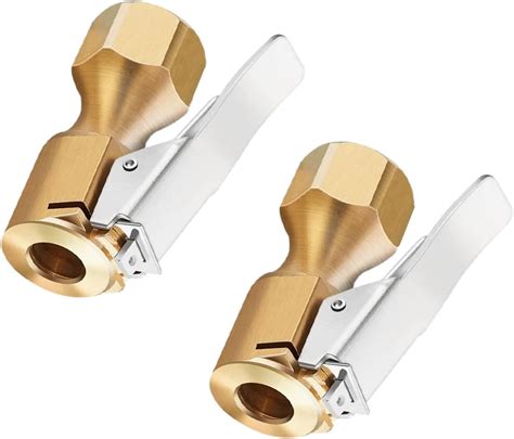 Amazon XYWZV Heavy Duty Brass Air Chuck With Clip Adapter Open